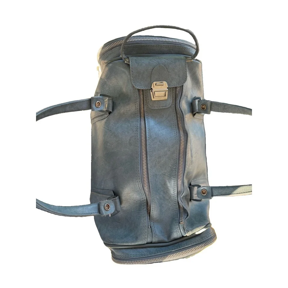 Vintage 1981 American Tourister Duffle Bag Carry On Luggage Dusty Blue
